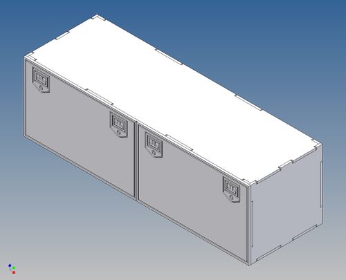 Staubox für TAMIYA LKW M1:14 - 170-200 lang x 52 hoch x 56 tief
