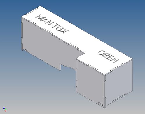 Elektronikbox für Tamiya MAN TGX (M1:14)