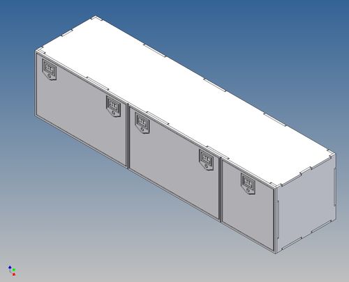 Staubox für TAMIYA LKW M1:14 - 220-240 lang x 52 hoch x 56 tief