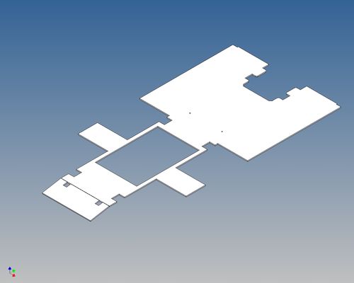 Rahmenabdeckung für Tamiya MAN TGX 3-Achser M1:14 mit Sattelplattenausschnitt