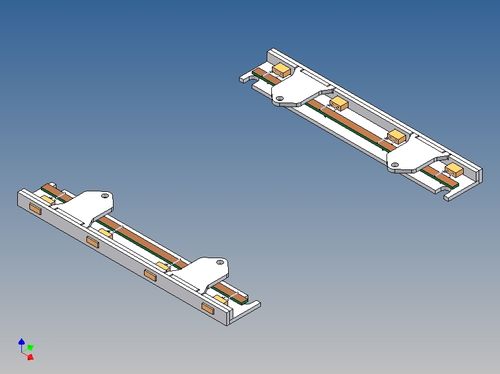 LED-Leistenpaar für Klappbox 100 zu TAMIYA Kühlauflieger statt Res.rad M1:14