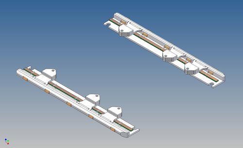 LED-Leistenpaar für orig. Seitenstaukisten für Tamiya MAN 2-Achser M1:14